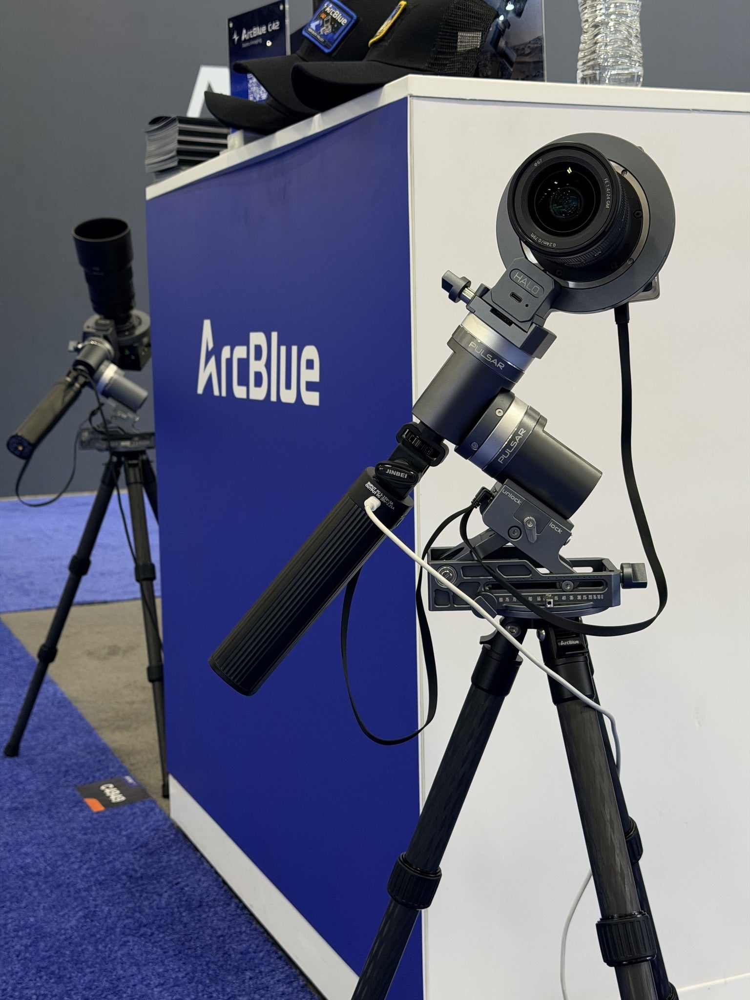Two ArcBlue C42 Kit prototypes displayed at the NAB Show booth